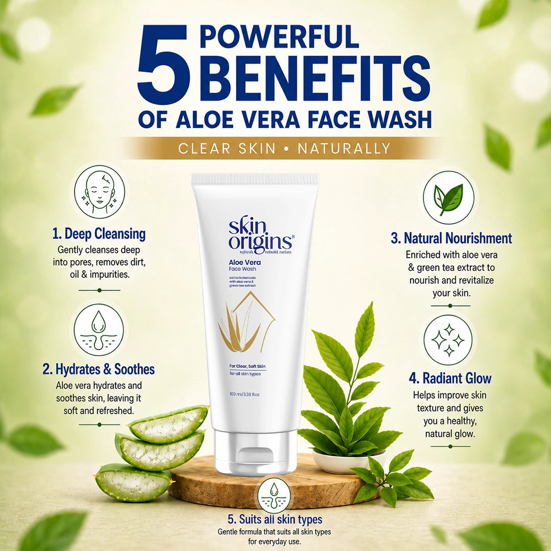 Skin Origins Aloe Vera and Green Tea Face Wash