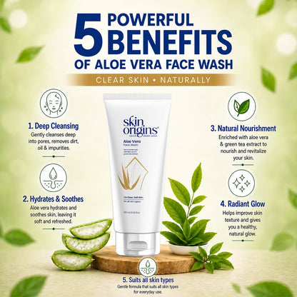 Skin Origins Aloe Vera and Green Tea Face Wash