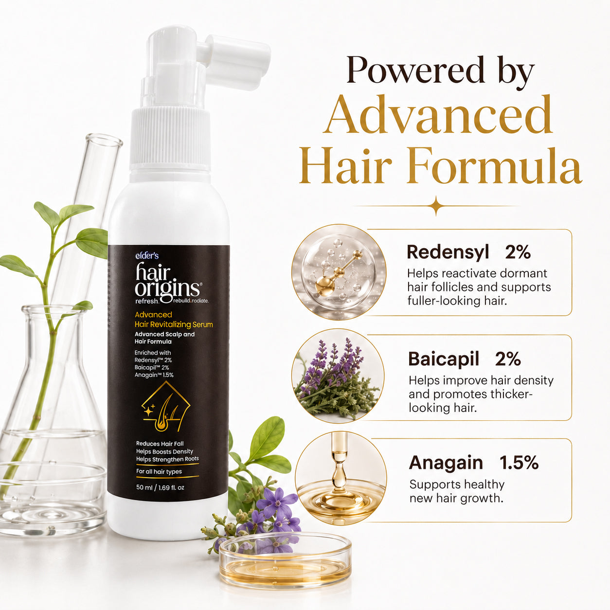 Elder’s Hair Origins Advanced Hair Revitalizing Serum – 50 ml